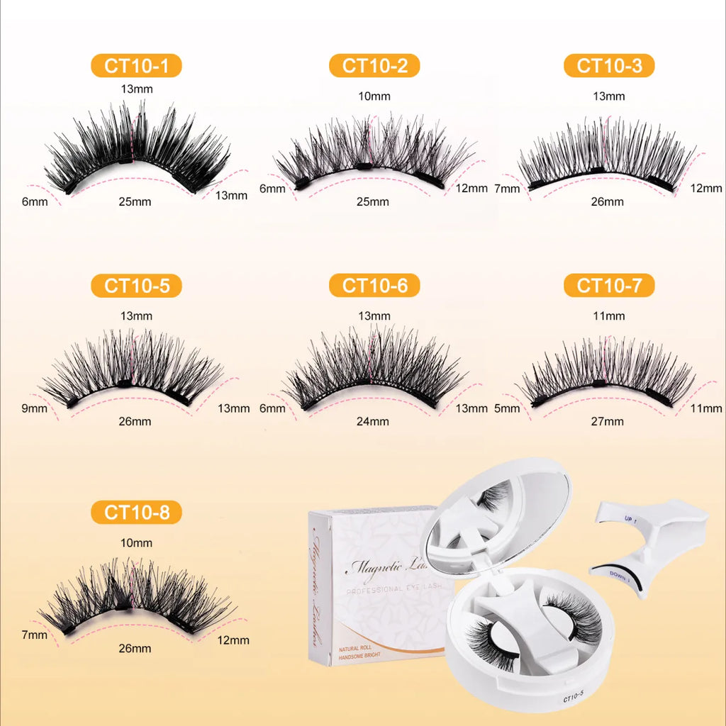 Magnetic False Eyelashes Set with Storage Box