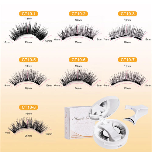 Magnetic False Eyelashes Set with Storage Box