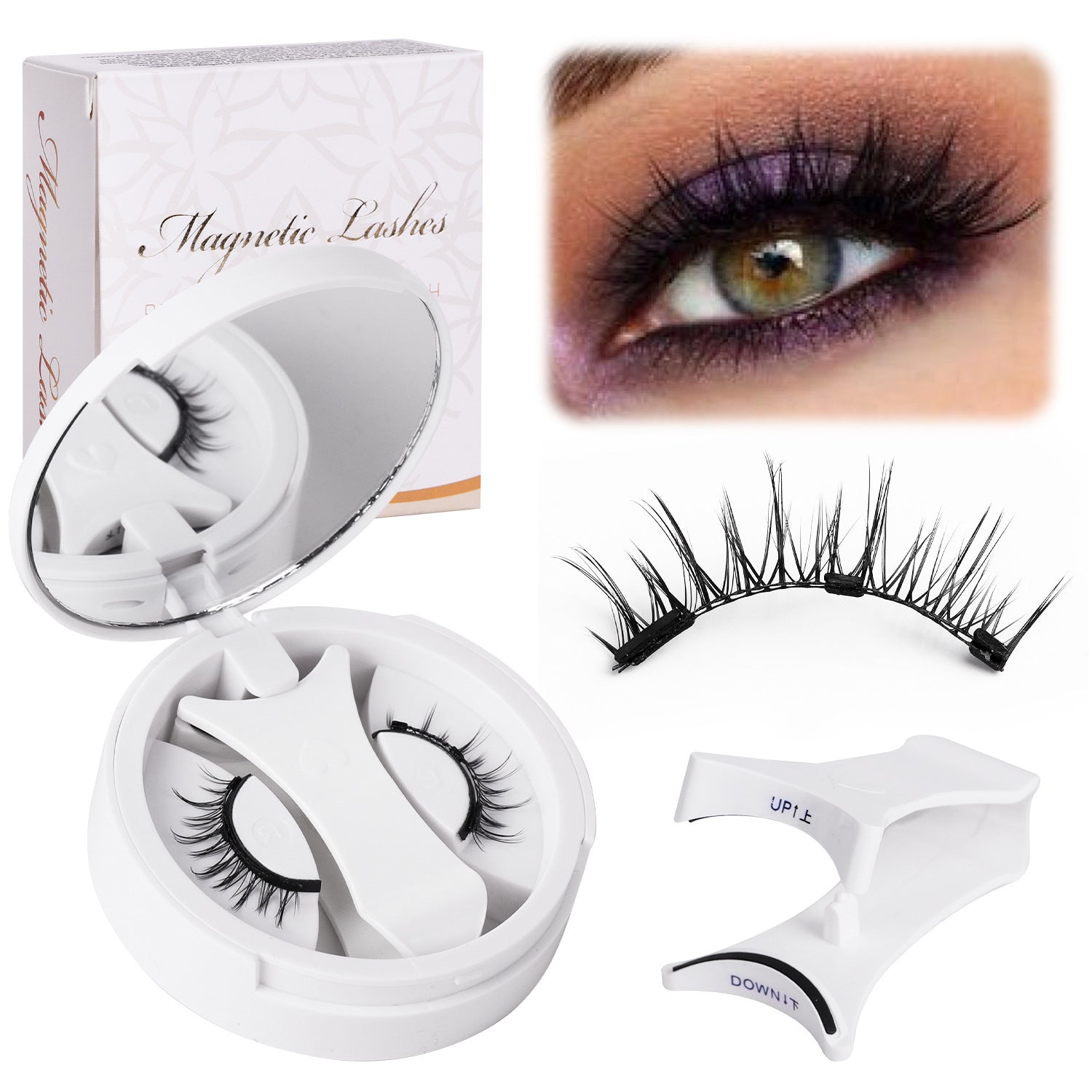 Magnetic False Eyelashes Set with Storage Box