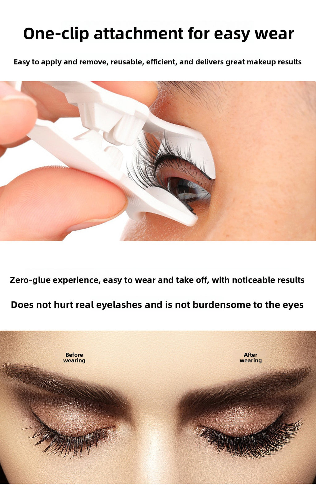 Magnetic False Eyelashes Set with Storage Box